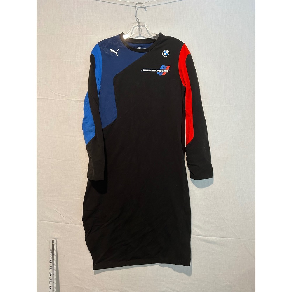 Puma BMW M Motorsport M1 Procar Long Sleeve Dress Black Blue Red 531253-04 L